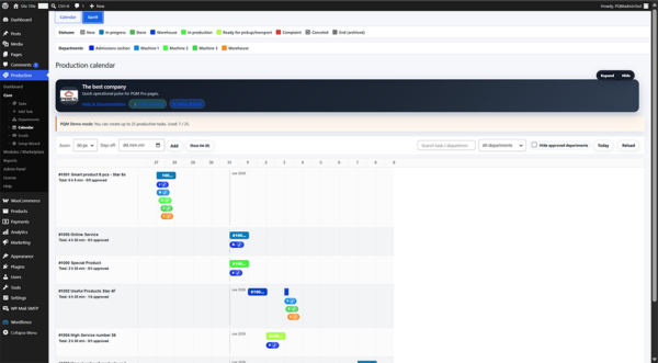 pqm-gantt-calendar-production-planning. Production Queue Manager (PQM) - Pro Nc - 1 Year Key + update
