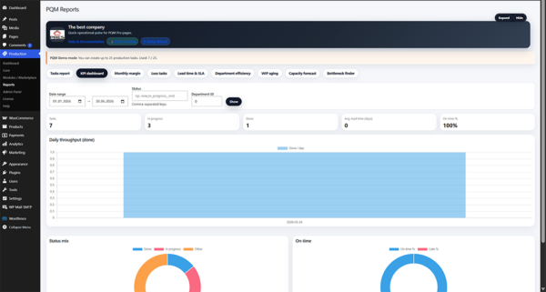 pqm-production-reports-kpi-dashboard Production Queue Manager (PQM) - Pro Nc - 1 Year Key + update